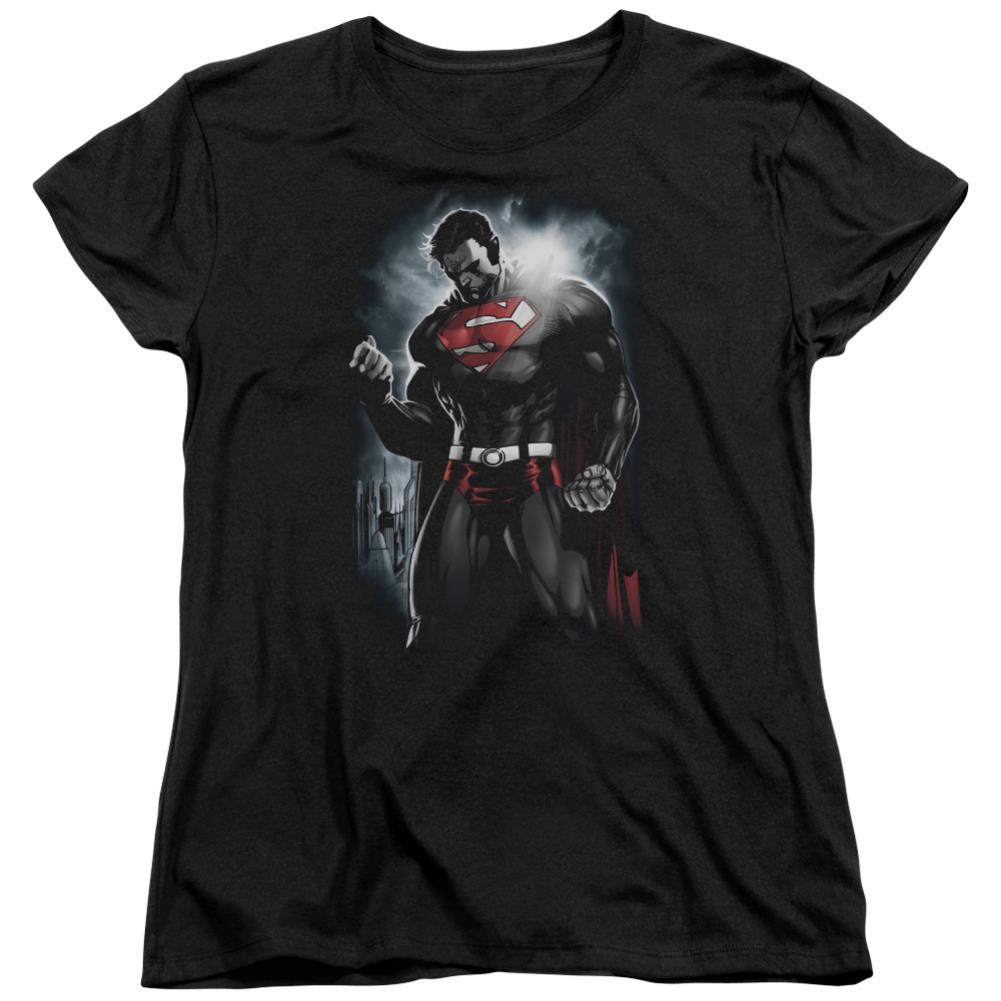 Superman Light Of The Sun Women's 18/1 Cotton SS T