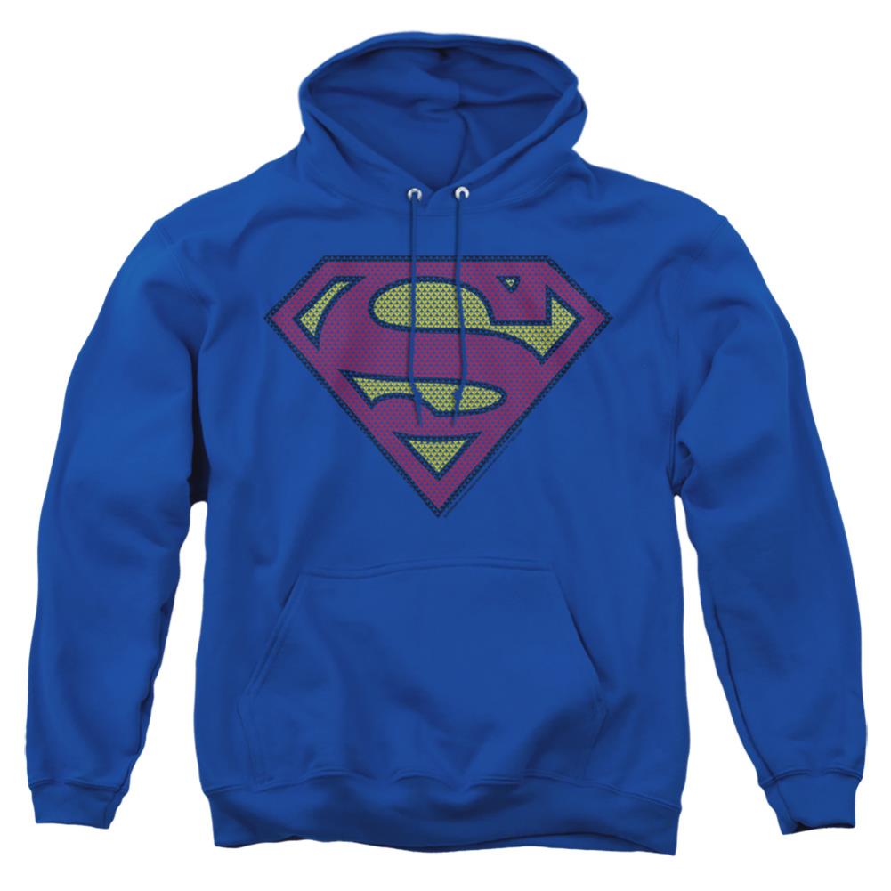 Superman Little Logos Men's Pull-Over 75 25 Poly Hoodie