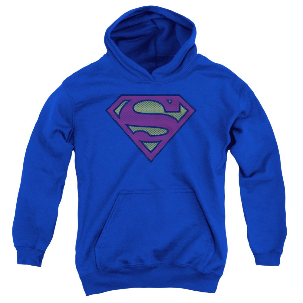 Superman Little Logos Youth Cotton Poly Pull-Over Hoodie