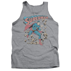 Superman Mad At Rocks Men's 18/1 Cotton Tank Top