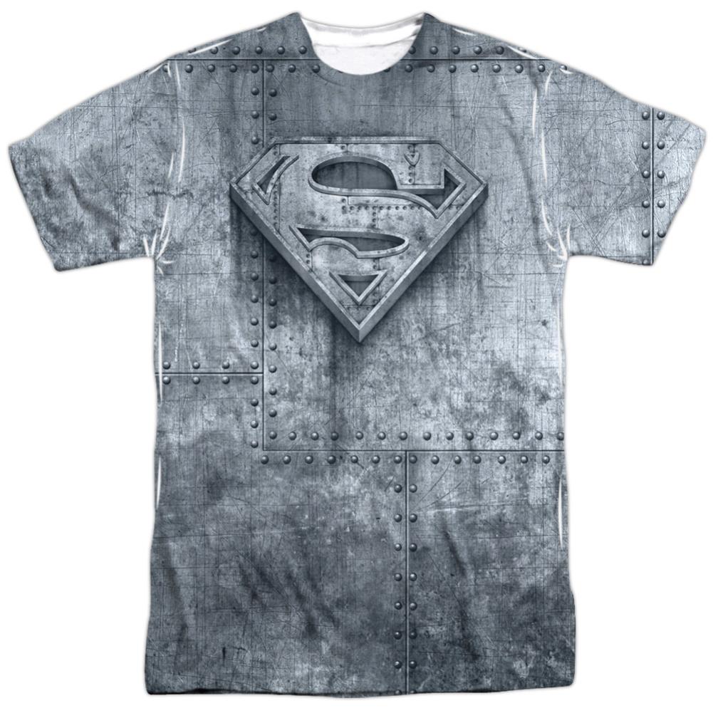 Superman Made Of Steel Men's Regular Fit Polyester SS T