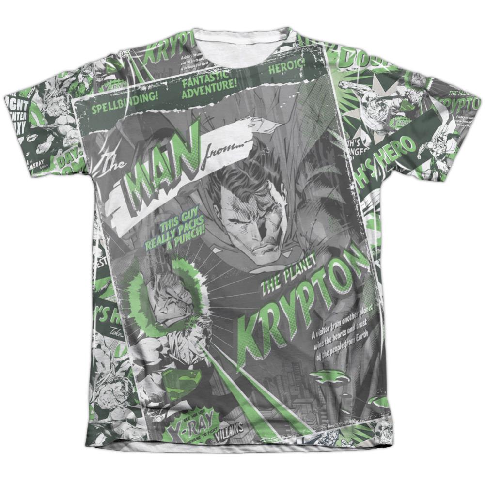 Superman Man From Krypton Men's Regular Fit Poly Cotton SS T