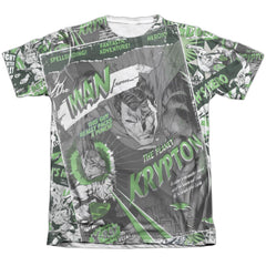 Superman Man From Krypton Men's Regular Fit Poly Cotton SS T