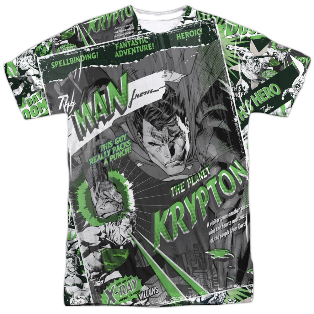 Superman Man From Krypton Men's Regular Fit Polyester SS T