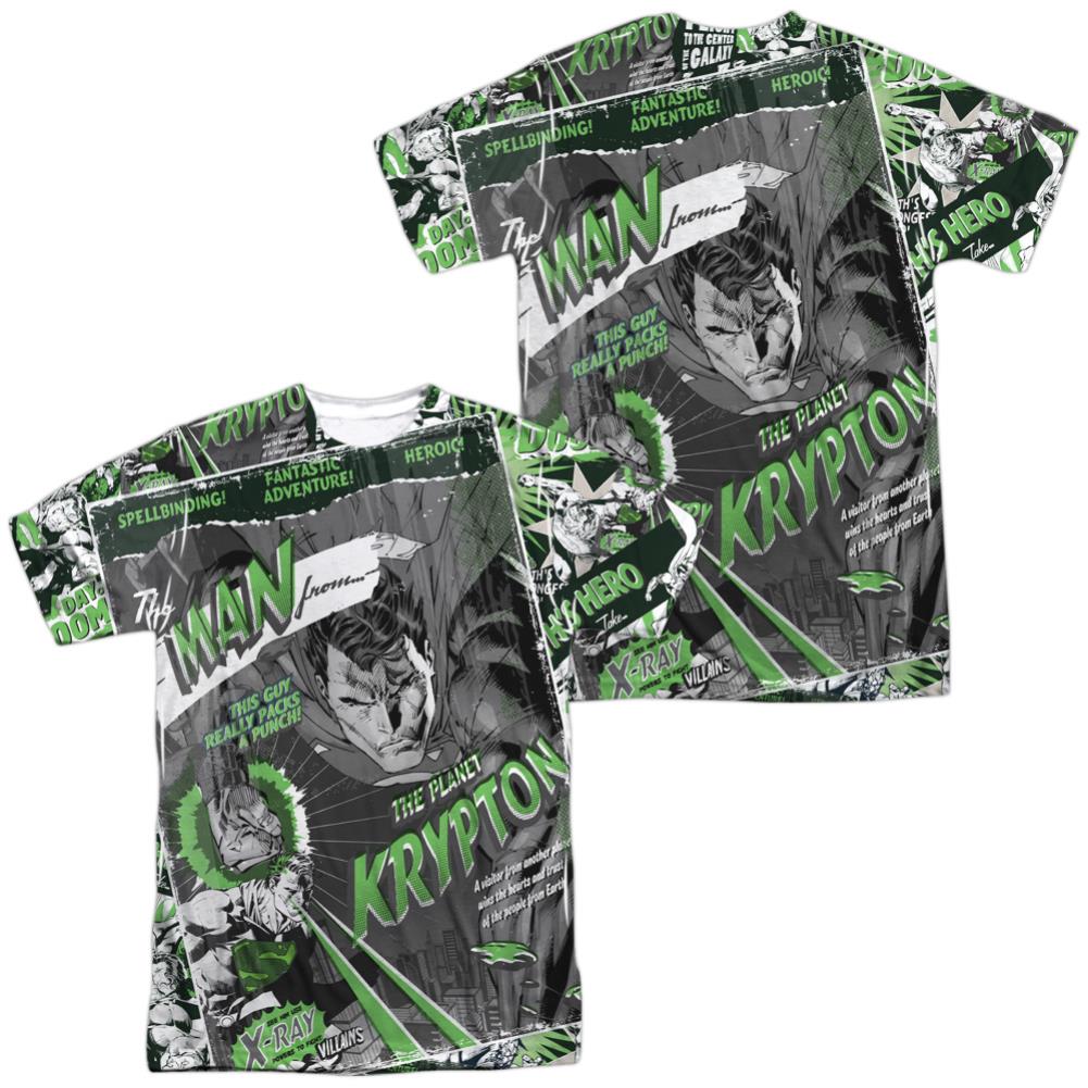 Superman Man From Krypton Men's Regular Fit Polyester SS T
