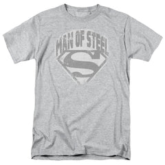 Superman Man Of Steel Shield Men's 18/1 Cotton SS T