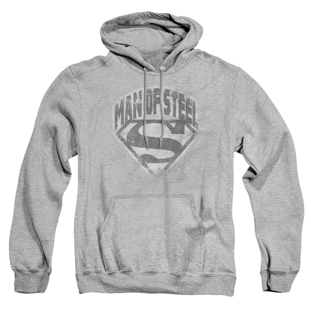 Superman Man Of Steel Shield Men's Pull-Over 75 25 Poly Hoodie