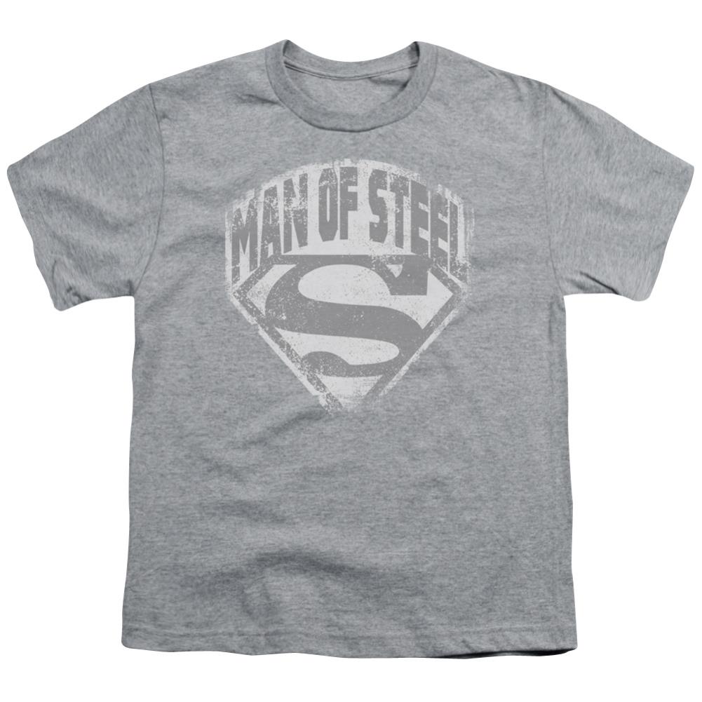 Superman Man Of Steel Shield Youth 18/1 100% Cotton SS T
