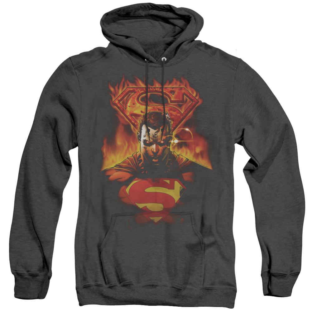 Superman Man On Fire Men's Pull-Over Hoodie
