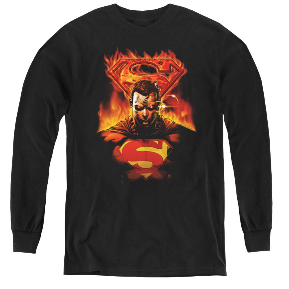 Superman Man On Fire Youth LS T