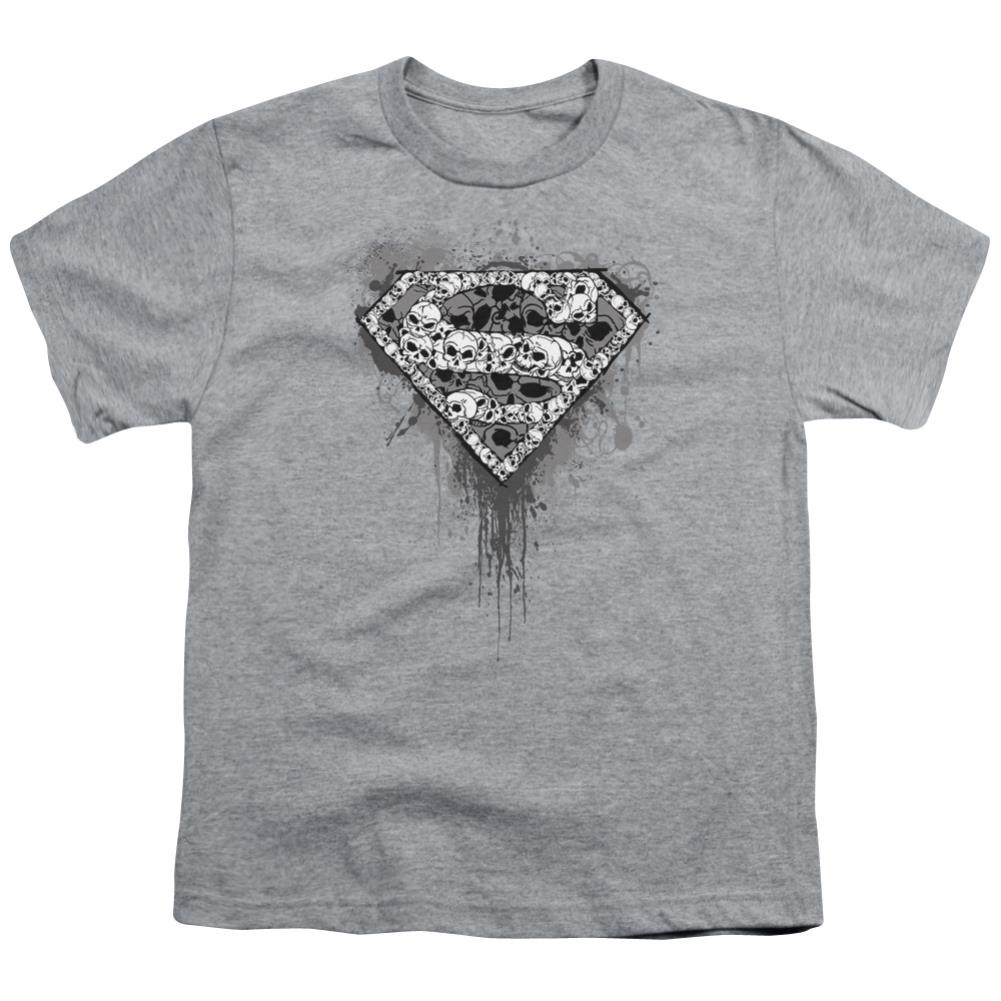 Superman Many Super Skulls Youth 18/1 100% Cotton SS T