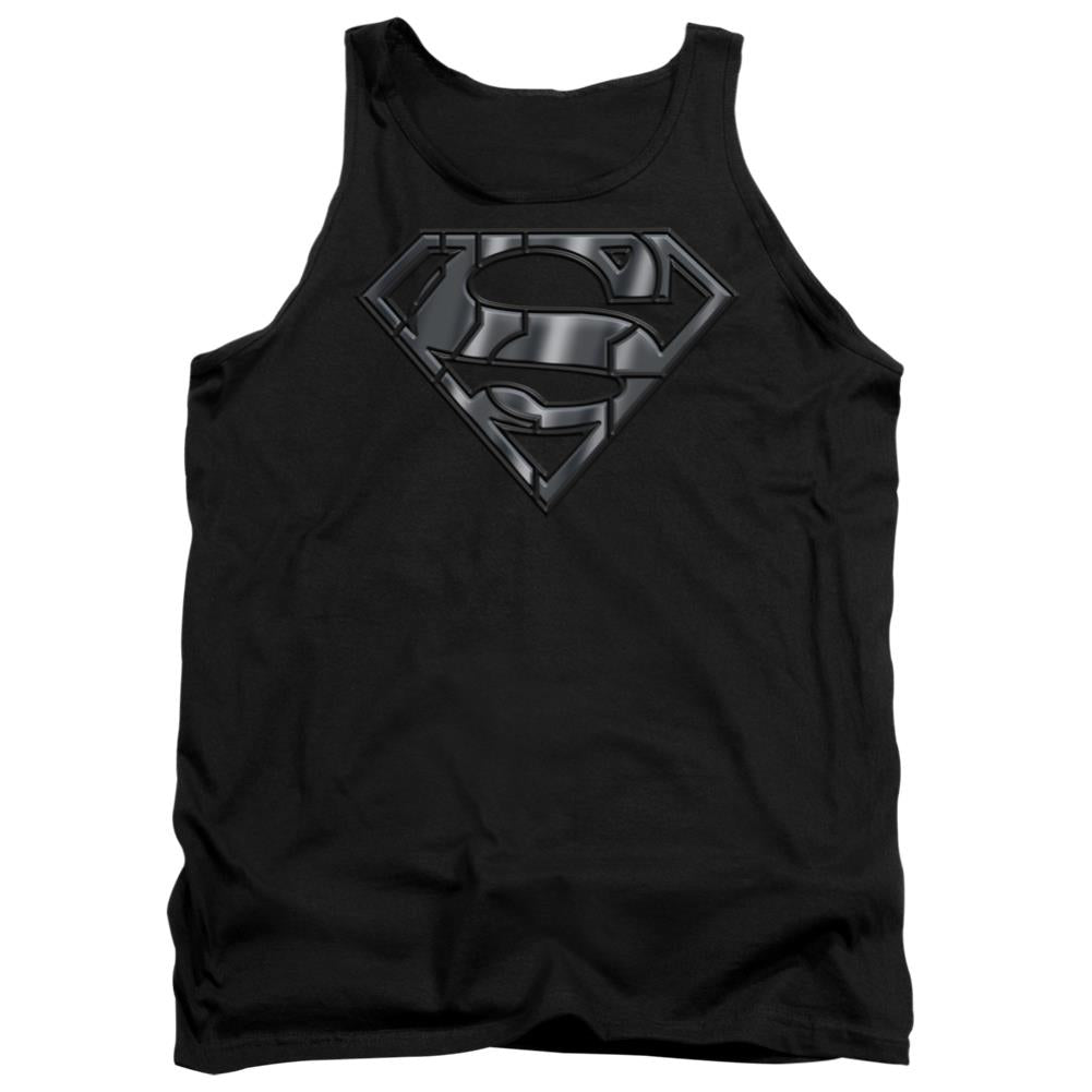 Superman Mech Shield Men's 18/1 Cotton Tank Top