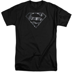 Superman Mech Shield Men's 18/1 Tall Cotton SS T
