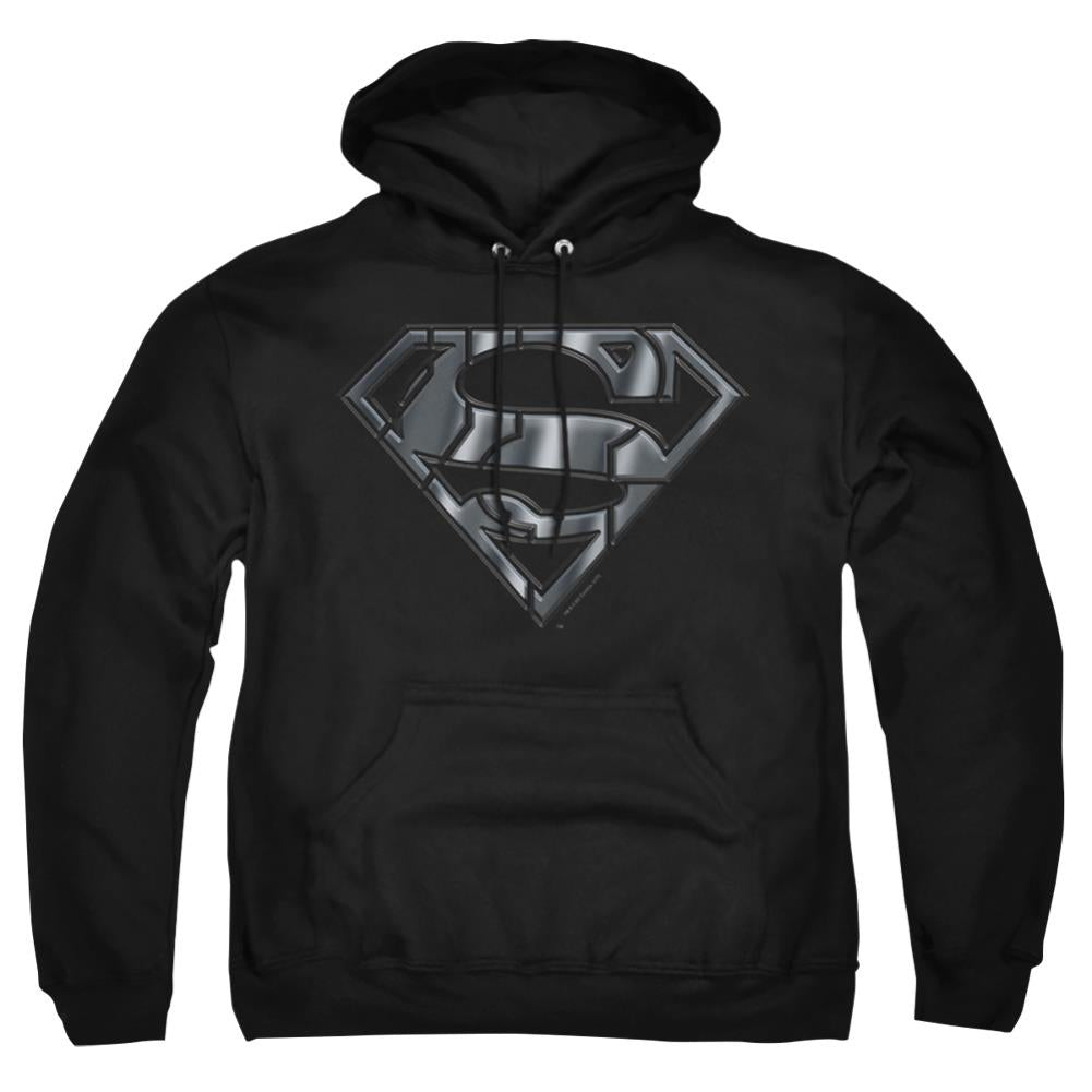 Superman Mech Shield Men's Pull-Over 75 25 Poly Hoodie