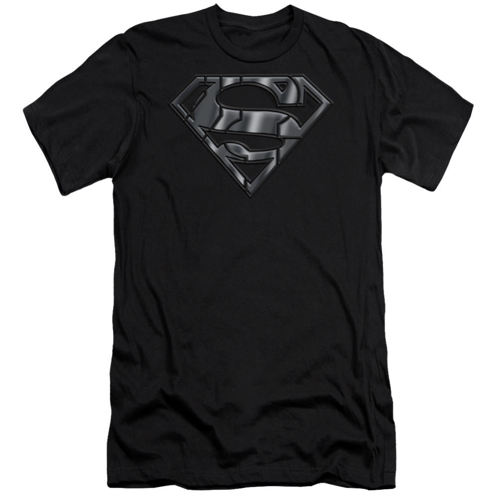 Superman Mech Shield Men's Ultra-Soft 30/1 Cotton Slim SS T