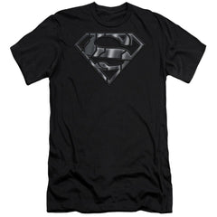 Superman Mech Shield Men's Ultra-Soft 30/1 Cotton Slim SS T