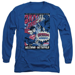 Superman Meltdown Men's 18/1 Cotton LS T