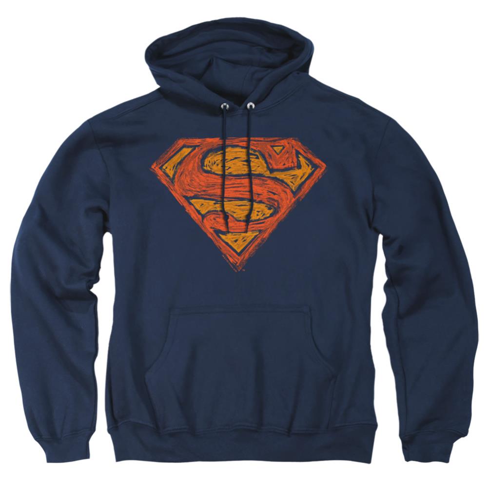 Superman Messy S Men's Pull-Over 75 25 Poly Hoodie