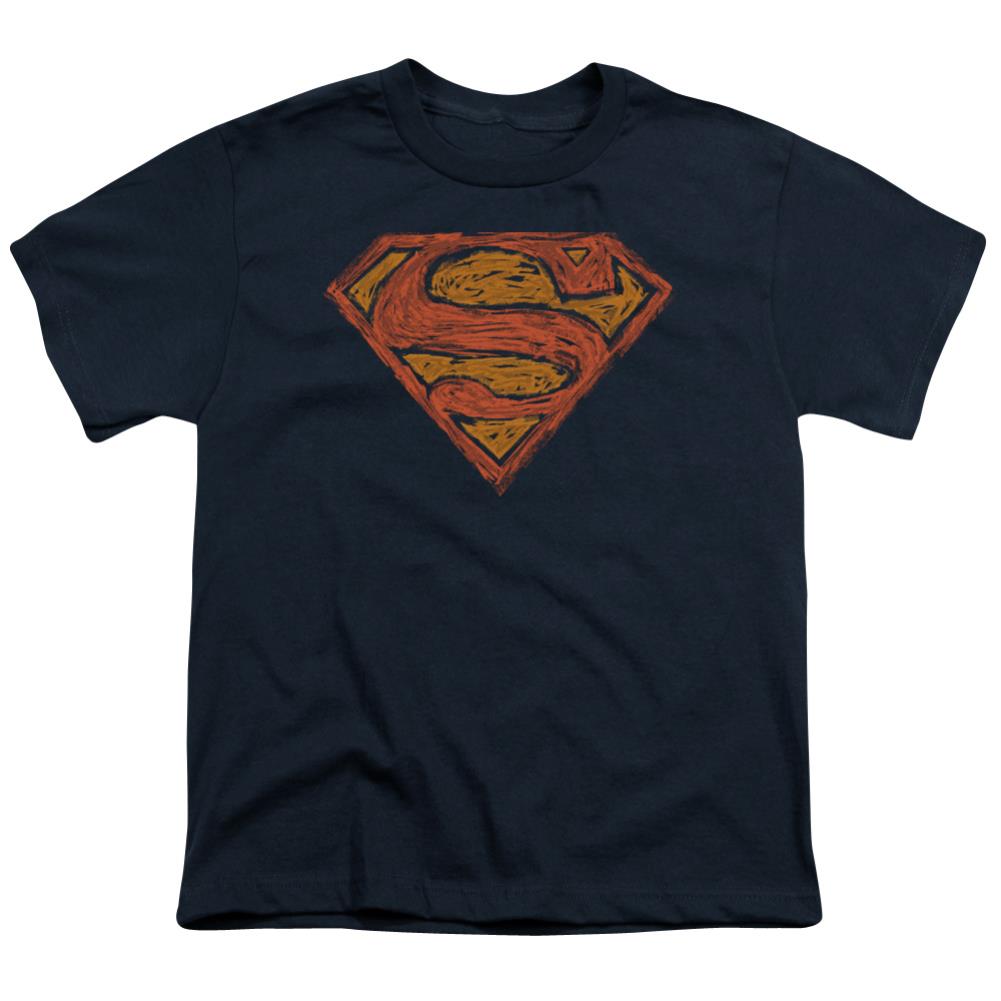 Superman Messy S Youth 18/1 100% Cotton SS T