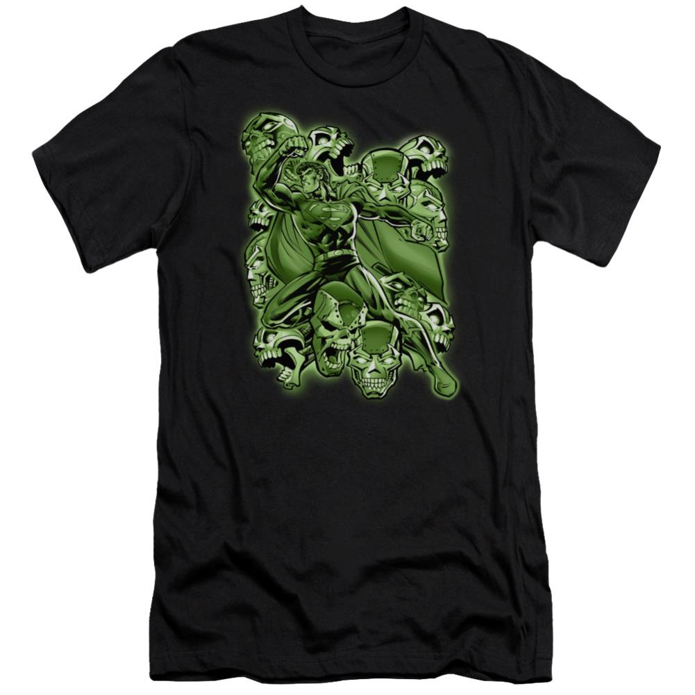 Superman Metallo Mayhem Men's Ultra-Soft 30/1 Cotton Slim SS T