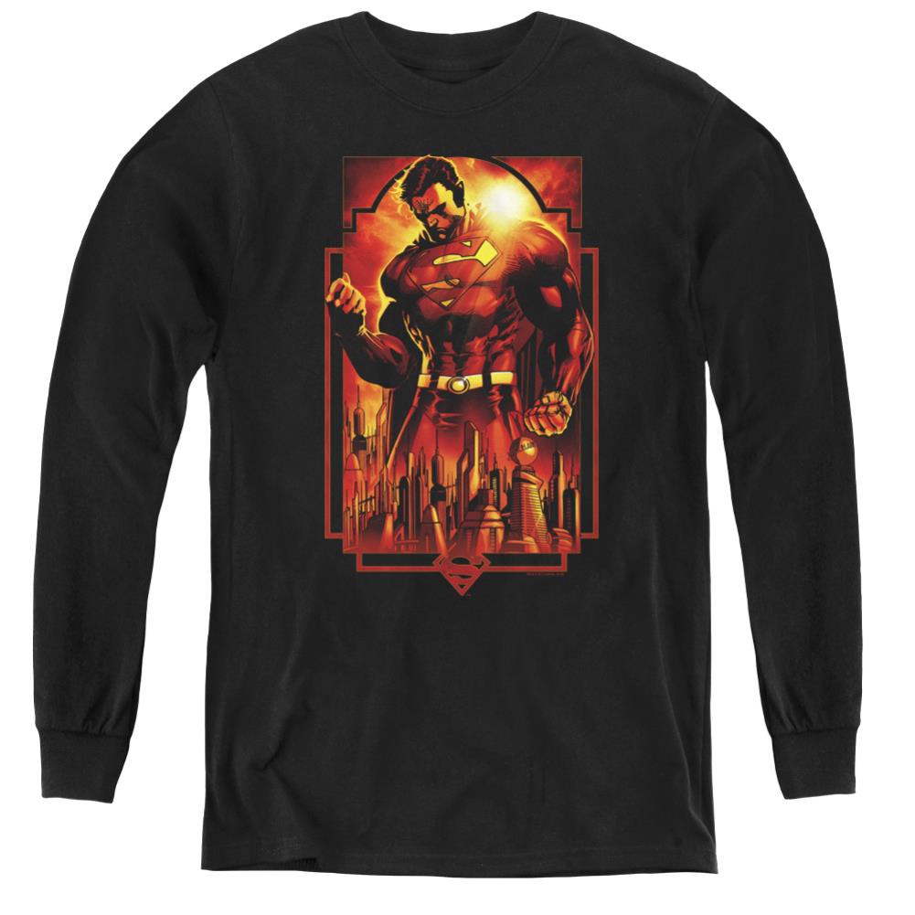 Superman Metropolis Deco Youth LS T