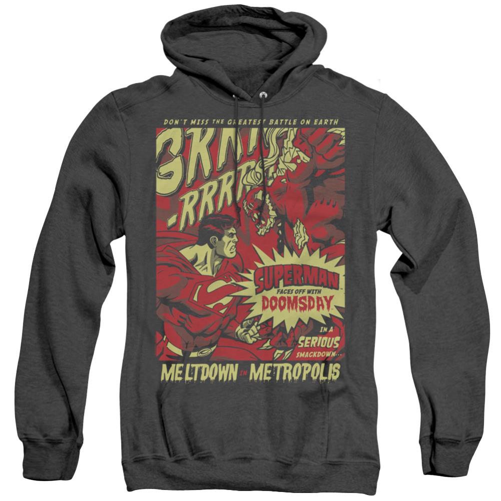 Superman Metropolis Meltdown Men's Pull-Over Hoodie