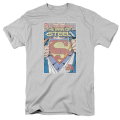 Superman Mos Cover Men's 18/1 Cotton SS T