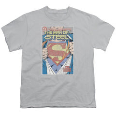 Superman Mos Cover Youth 18/1 100% Cotton SS T