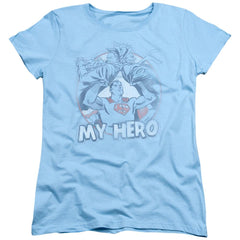 Superman My Hero Women's 18/1 Cotton SS T
