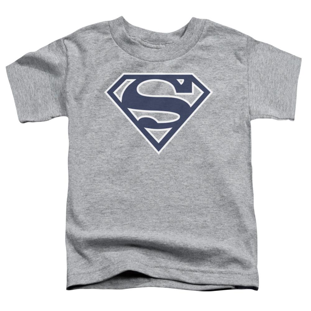 Superman Navy & White Shield Toddler 18/1 Cotton SS T