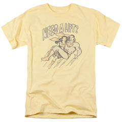 Superman Need A Lift Men's 18/1 Cotton SS T