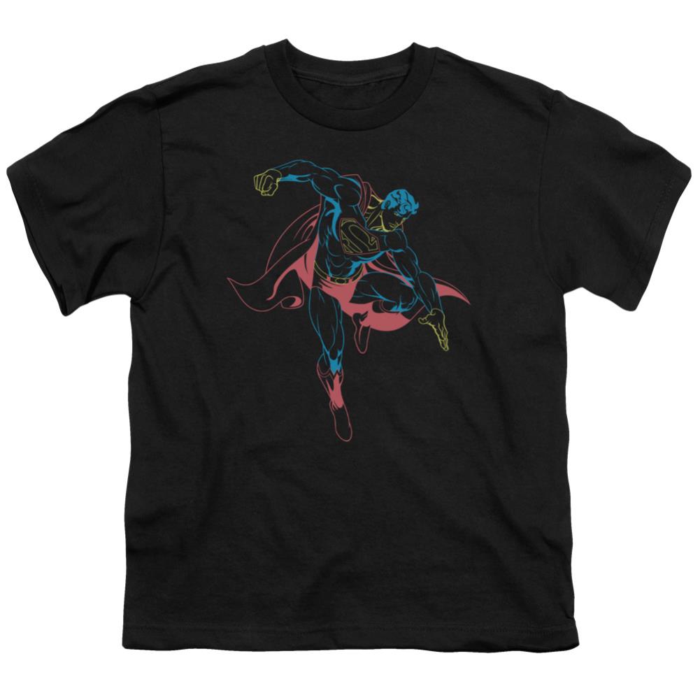 Superman Neon Superman Youth 18/1 100% Cotton SS T