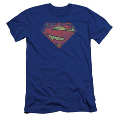 Superman New 52 Shield Men's Ultra-Soft 30/1 Cotton Slim SS T