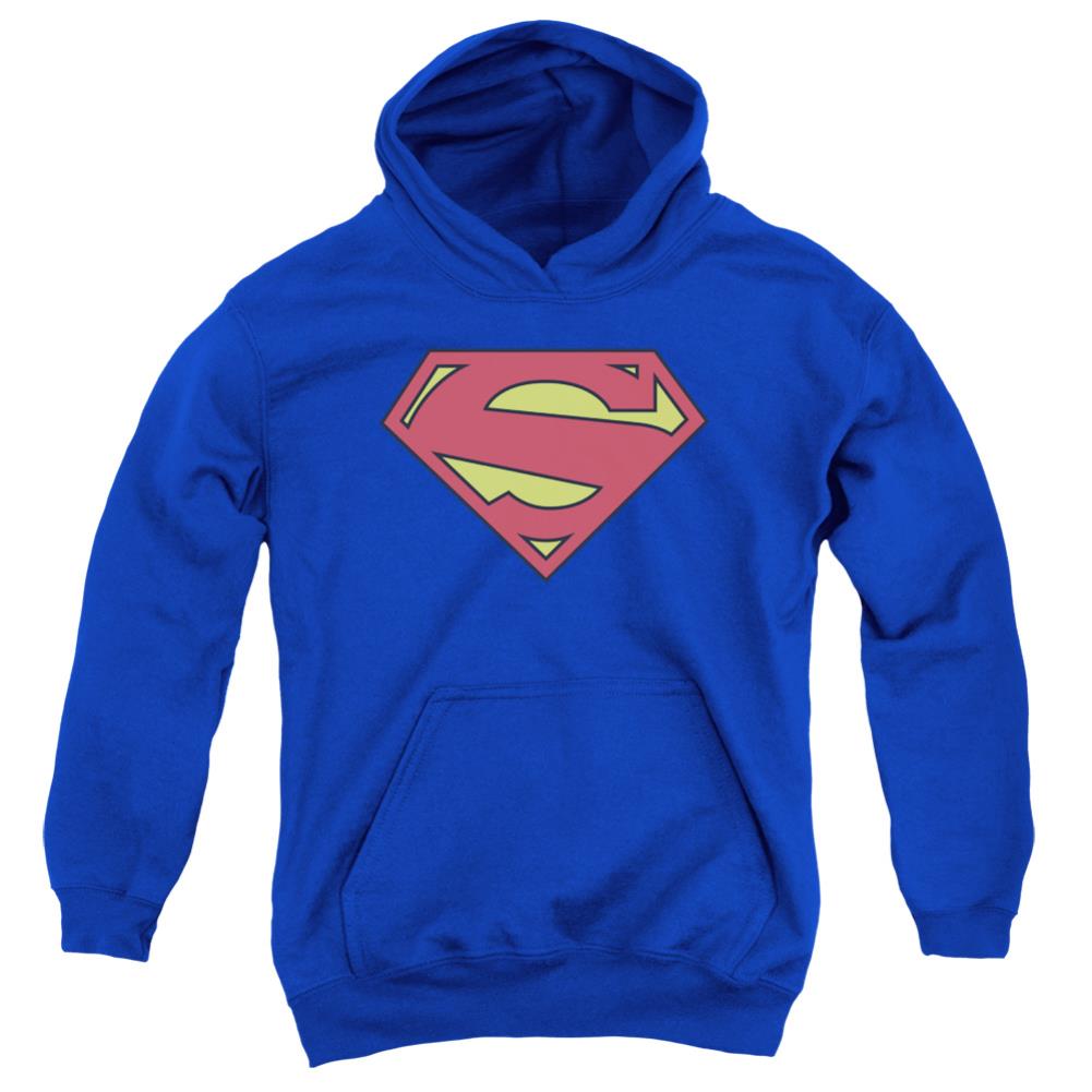Superman New 52 Shield Youth Cotton Poly Pull-Over Hoodie