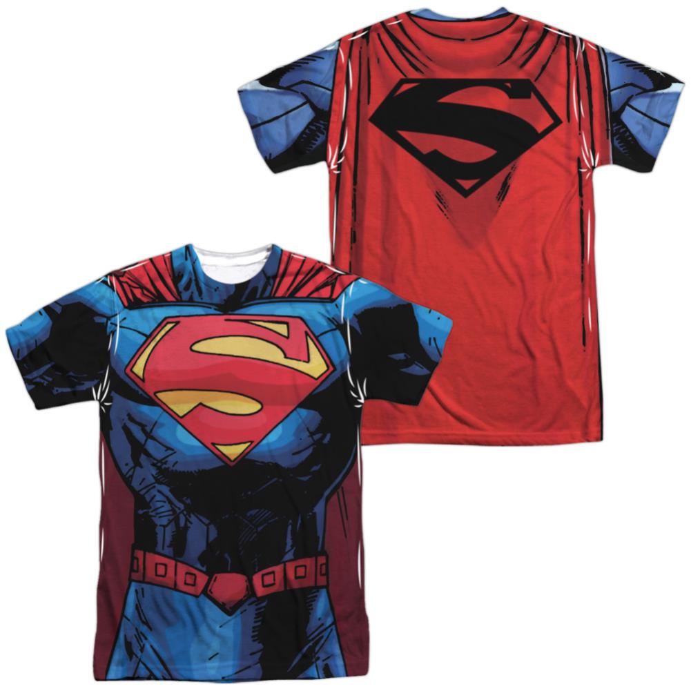 Superman New 52 Superman (Front/Back Print) Men's Regular Fit Polyester SS T