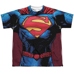 Superman New 52 Superman Youth Regular Fit Poly SS T