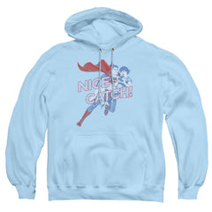 Superman Nice Catch Men's Pull-Over 75 25 Poly Hoodie