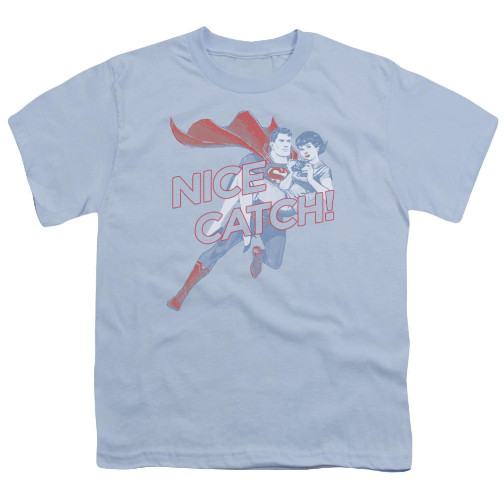 Superman Nice Catch Youth 18/1 100% Cotton SS T