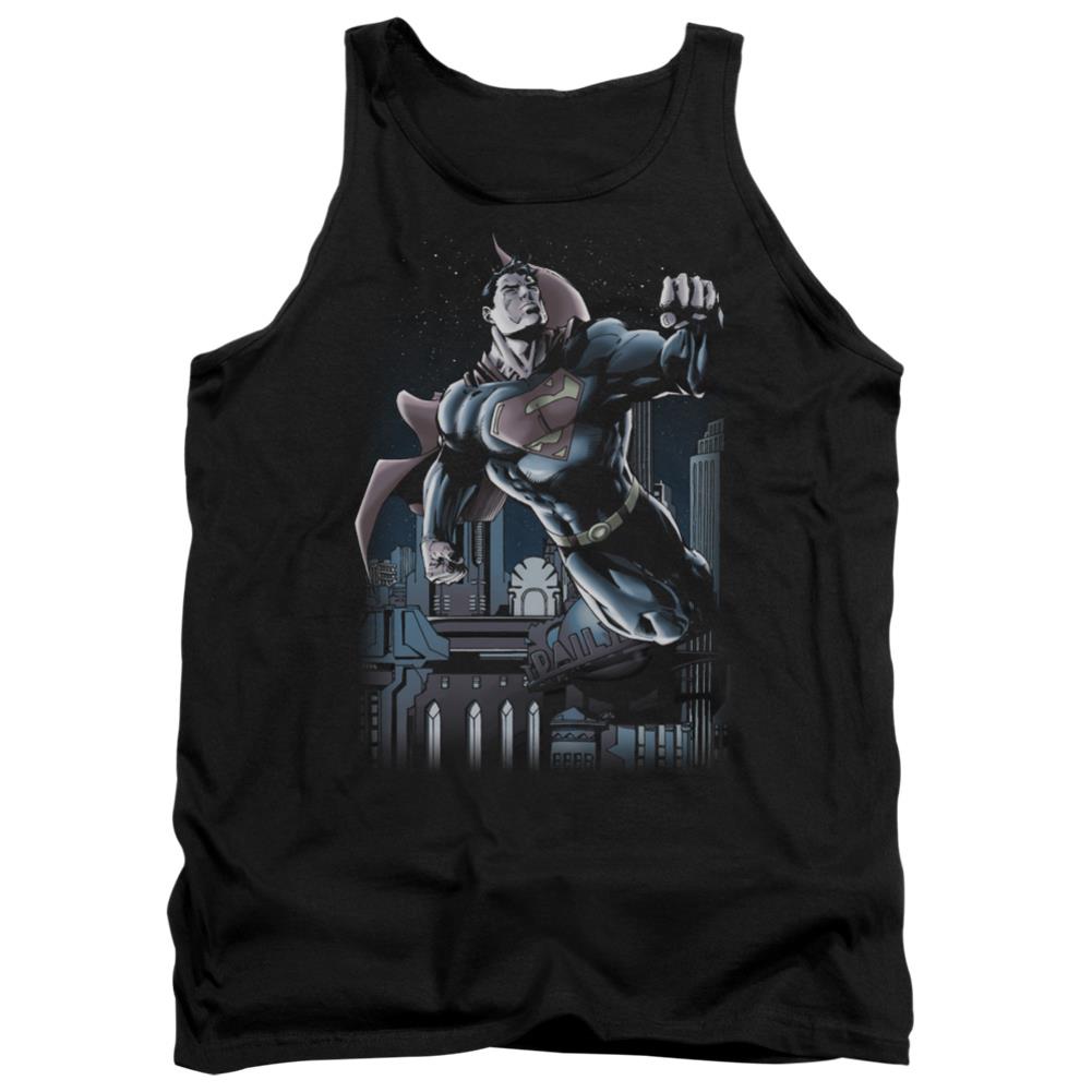 Superman Night Fight Men's 18/1 Cotton Tank Top