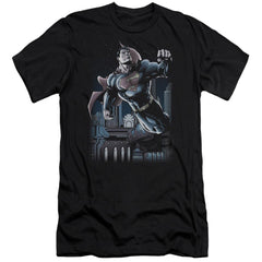 Superman Night Fight Men's Ultra-Soft 30/1 Cotton Slim SS T