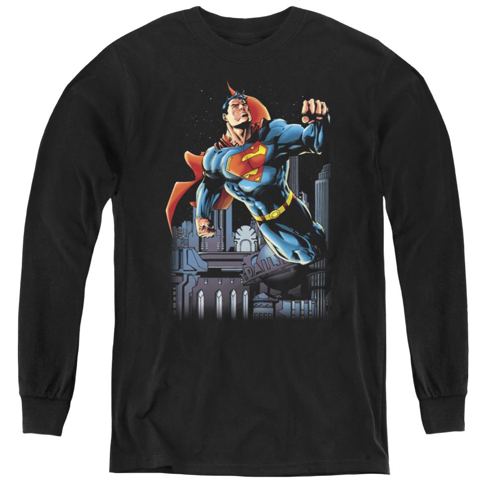 Superman Night Fight Youth LS T