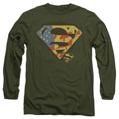 Superman Not Afraid Men's 18/1 Cotton LS T