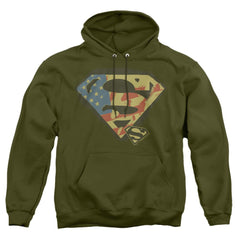 Superman Not Afraid Men's Pull-Over 75 25 Poly Hoodie
