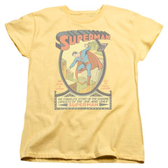 Superman #1 Women's 18/1 Cotton SS T