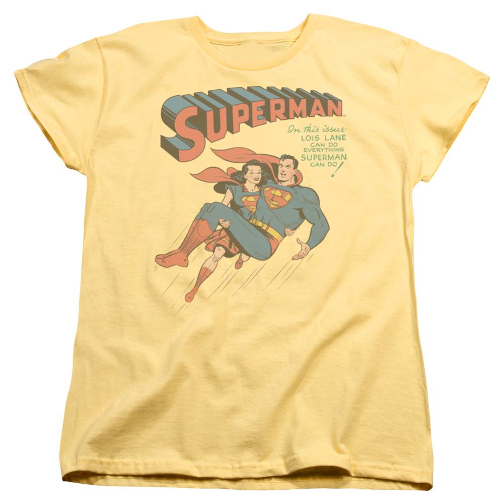 Superman #57 Cover Women's 18/1 Cotton SS T