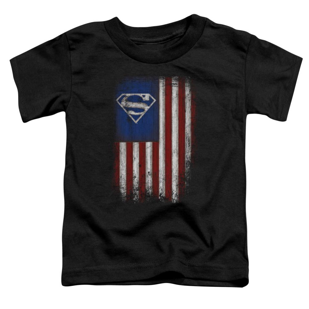 Superman Old Glory Shield Toddler 18/1 Cotton SS T