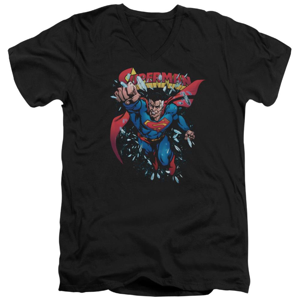 Superman Old Man Kal Men's 30/1 Cotton Slim V-Neck T