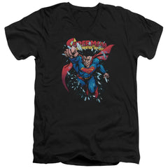 Superman Old Man Kal Men's 30/1 Cotton Slim V-Neck T