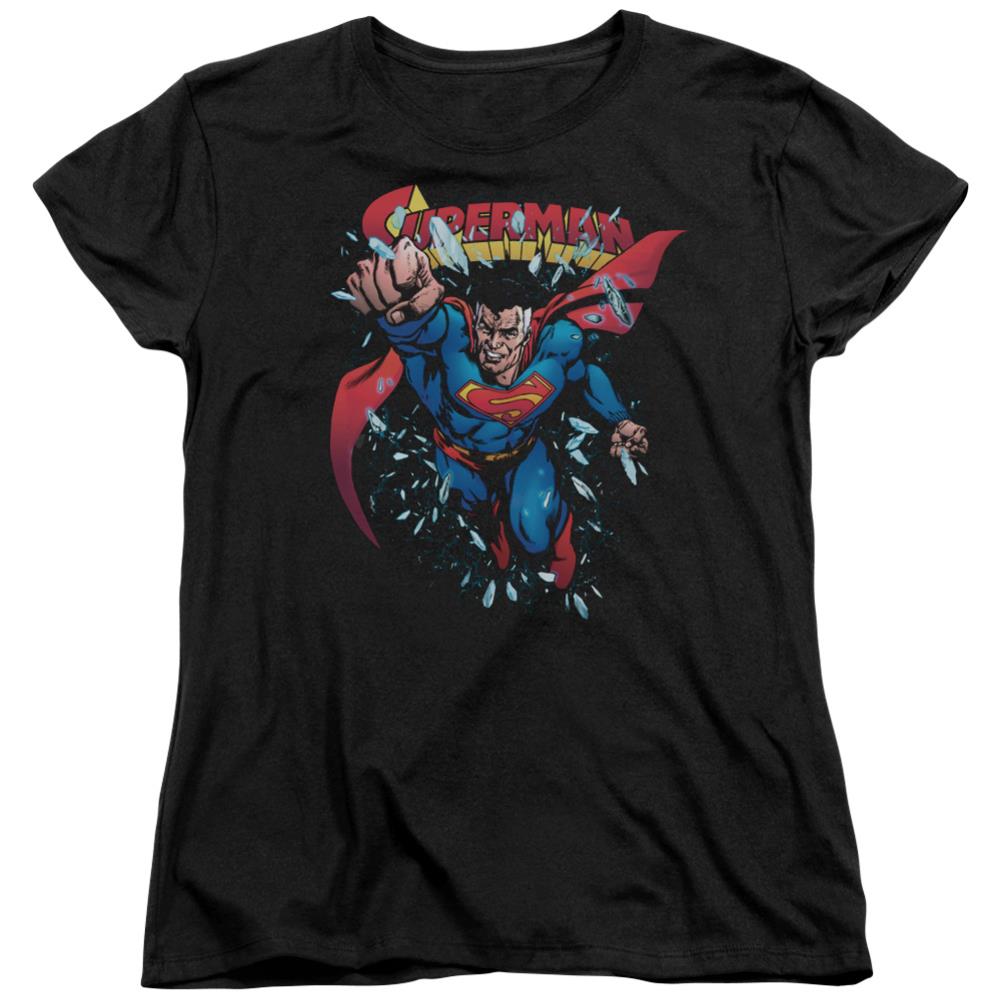 Superman Old Man Kal Women's 18/1 Cotton SS T