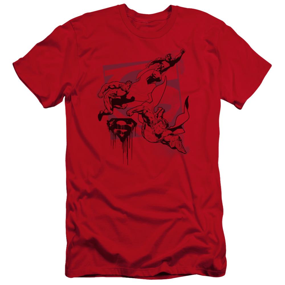Superman Omnipresent Men's Ultra-Soft 30/1 Cotton Slim SS T